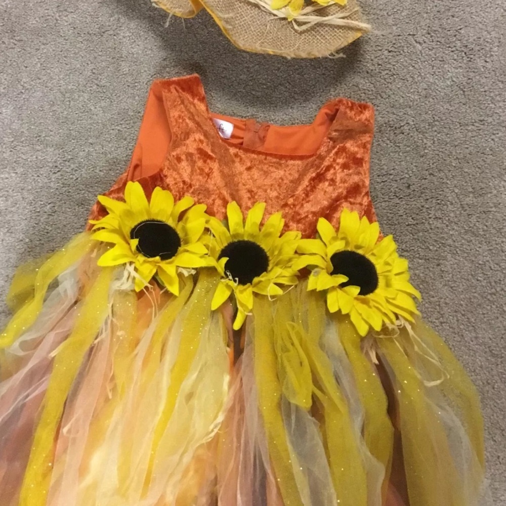 Girls Scarecrow Costume Sz 10 Chasing Firefly